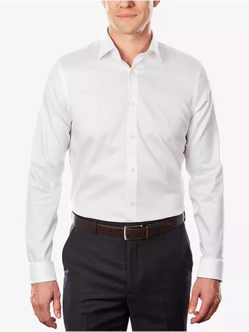 Michael Kors White Men's Dress Shirt - Slim Fit